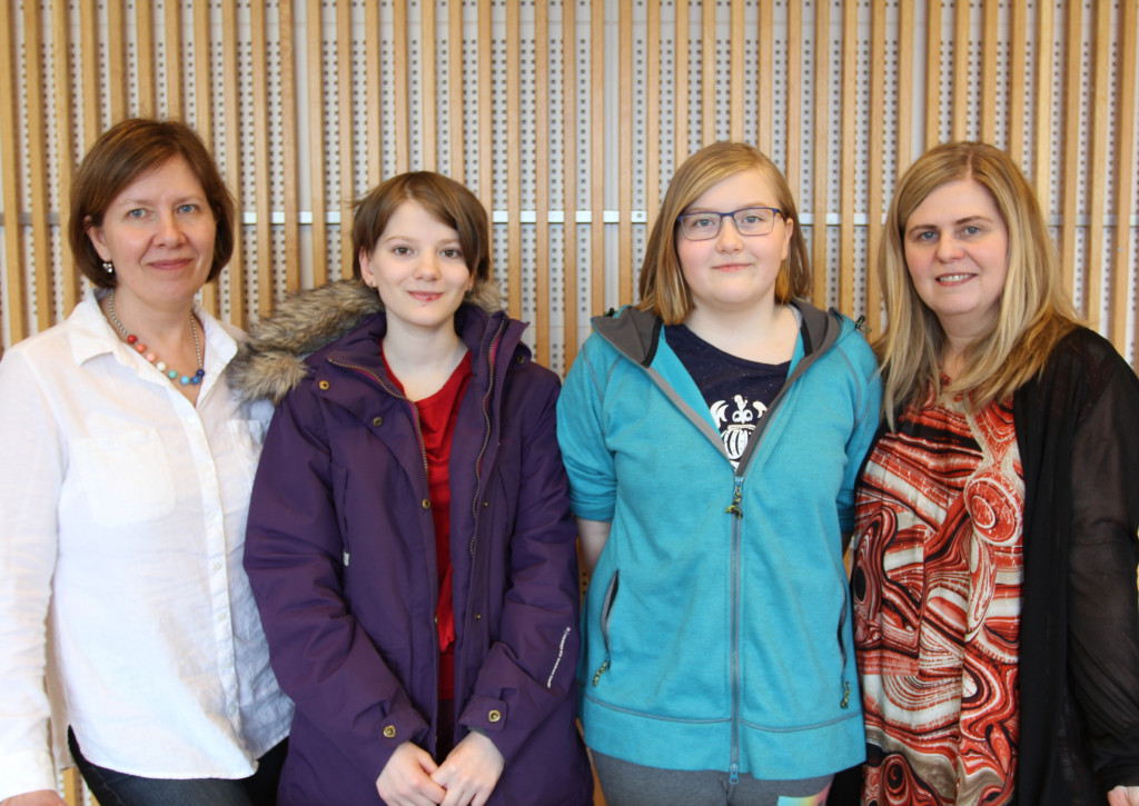 Sigrún, Diljá Rögn, Sigríður Tinna og Þóra