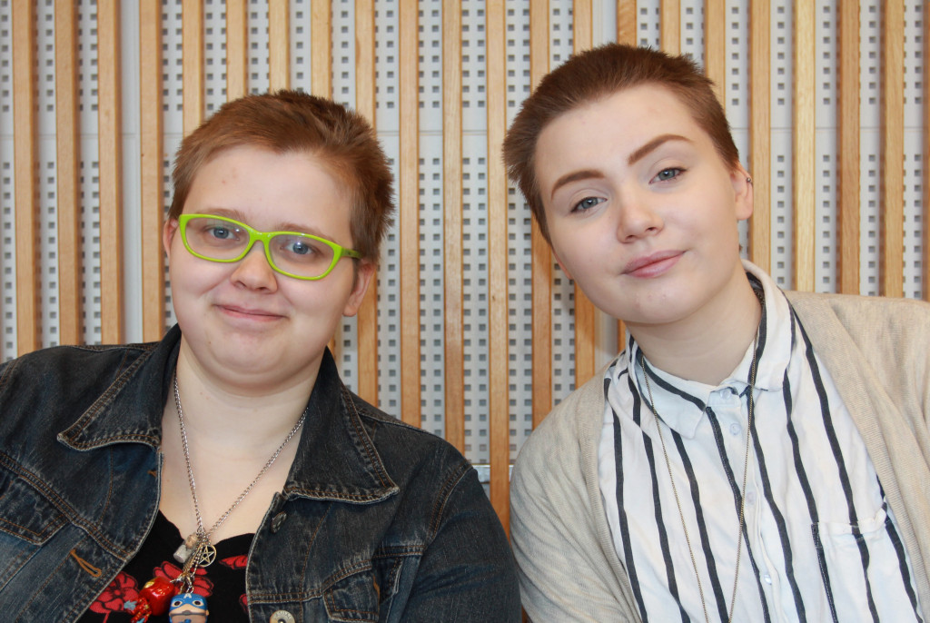 Sigurósk Gréta og vinkona hennar