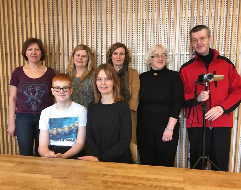 Sigrún, Jakob, Þóra, Hrönn, Laufey, Sigríður og Eiður