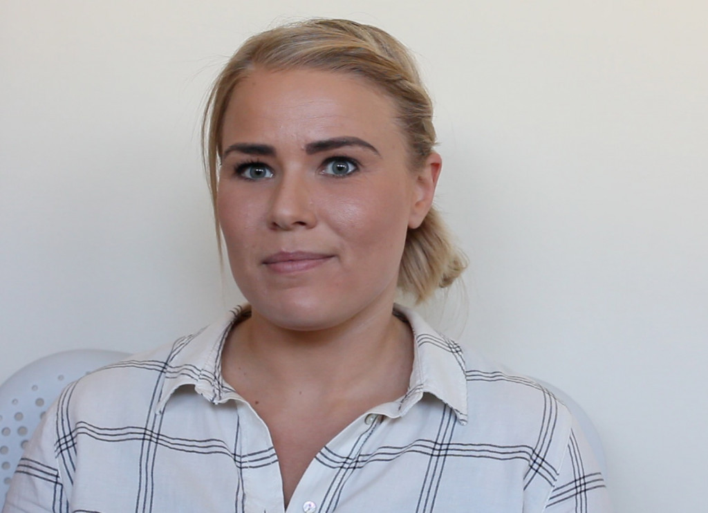 Linda Hrönn umsjónarmaður hjá Hugsuðunum.