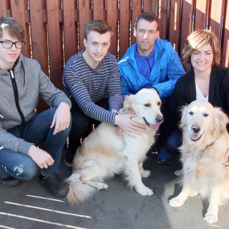 Daníel Arnar og fjölskylda