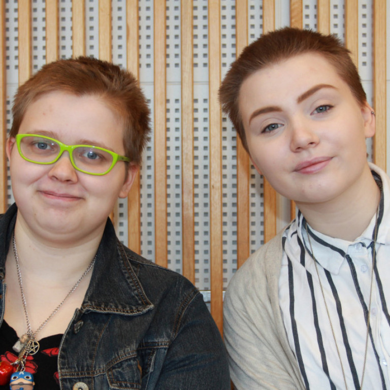 Sigurósk Gréta og vinkona hennar