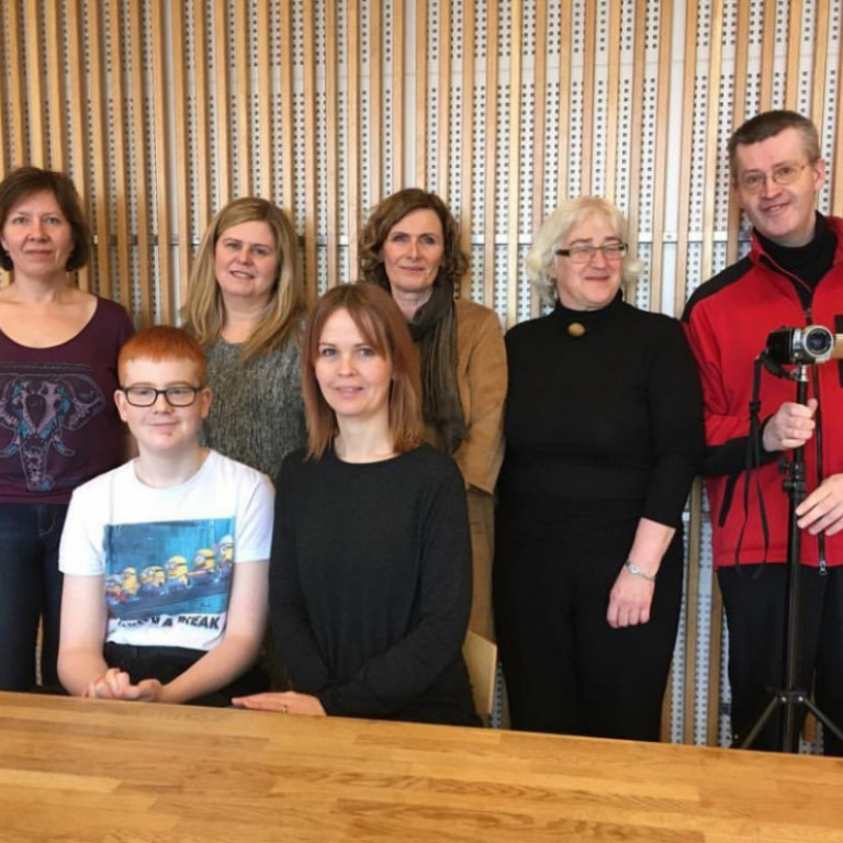 Sigrún, Jakob, Þóra, Hrönn, Laufey, Sigríður og Eiður