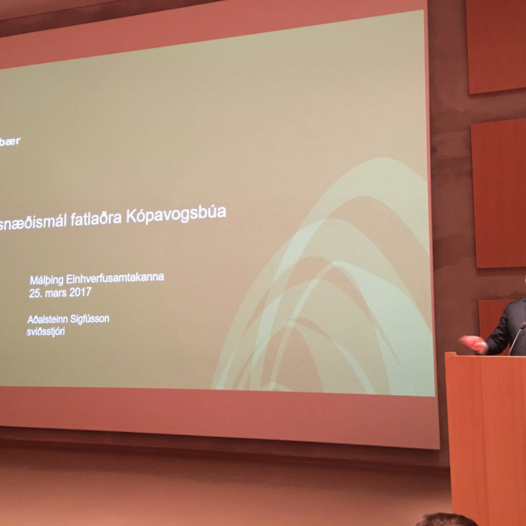 Aðalsteinn Sigfússon sviðsstjóri velferðarsviðs Kópavogs - Húsnæðismál fatlaðra Kópavogsbúa