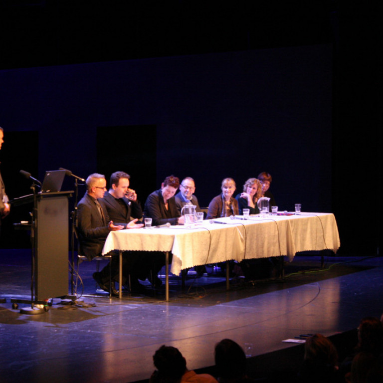 Torfi, Hreiðar, Svavar, Jóhanna, Evald, Jarþrúður, Laufey og Ingibjörg Elsa