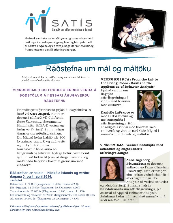 RÁÐSTEFNA UM MÁL OG MÁLTÖKU