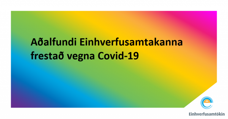 Aðalfundi Einhverfusamtakanna frestað vegna Covid-19