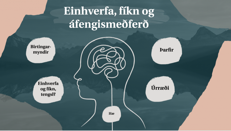 Einhverfa, fíkn og meðferð - Fræðsluerindi