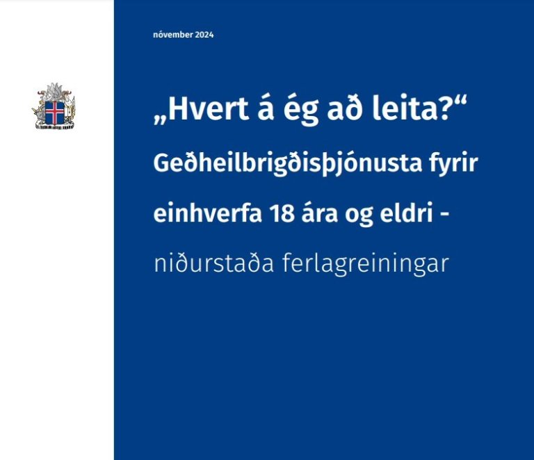 Greining á geðheilbrigðisþjónustu fyrir fullorðna einhverfa og tillögur til úrbóta
