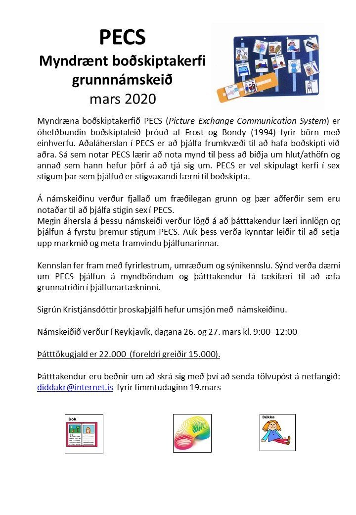 PECS grunnnámskeið í Reykjavík